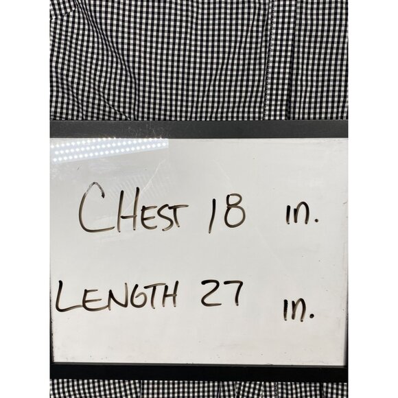 Saks Fifth Avenue Womens Large Gingham Sleeveless Button Front Tunic - Picture 7 of 8